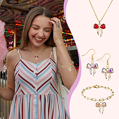 30шт 5 цвета подвески из сплава со стразами FIND-GA0007-39