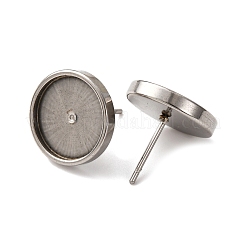 201 фурнитура для сережек-гвоздиков из нержавеющей стали STAS-D379-10E-P