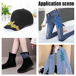 16 шт. 8-х цветная полиэстеровая вышивка аксессуары для костюма&nbsp;PATC-FG0001-03