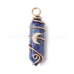 2 Stück 2 Stile natürlicher Lapislazuli&nbsp;PALLOY-JF03122-04