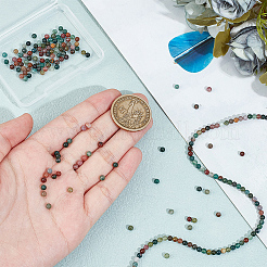 2 нити натуральных индийских агатовых бусин нити G-OC0005-65