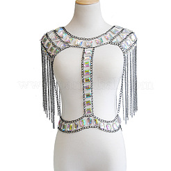 Chaînes de corps d'épaule de boutique de bijoux sexy de gland d'acrylique et d'alliage clairs pour des femmes&nbsp;WGE8507-01