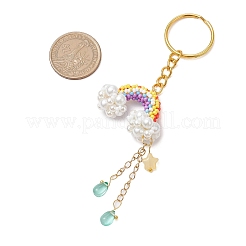 Радужные стеклянные подвесные украшения ручной работы KEYC-MZ00032