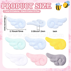 48 шт. 6-х цветные тканевые украшения аксессуары&nbsp;DIY-SC0032-26