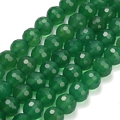 Stränge aus natürlichen grünen Chalcedonperlen&nbsp;GG-NH0004-E01