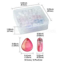 8 цвет прозрачный спрей окрашенные стеклянные бусины GLAA-FS0001-85