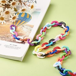 Акриловая кабельная цепь ручной работы AJEW-JB01027