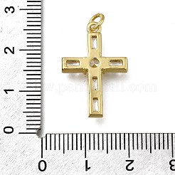 Латунные микропаве прозрачные подвески с фианитом&nbsp;ZIRC-I070-055G