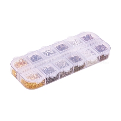 Застежки-лобстеры из сплава и железные открытые кольца для прыжков FIND-YW0001-09A