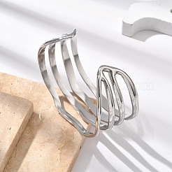 Браслеты-манжеты из нержавеющей стали 304 BJEW-B108-10P