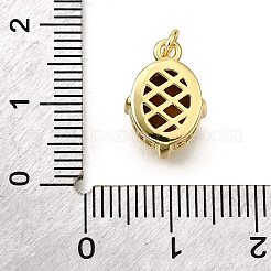 Латунь стекло амулеты KK-V011-34G