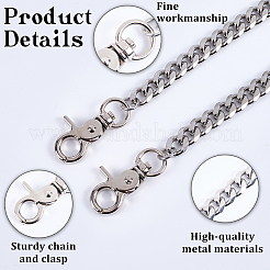 Цепные ремни из нержавеющей стали 304 для брюк AJEW-WH20018-129