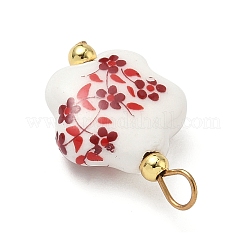 Подвески из фарфора ручной работы с принтом PALLOY-JF04401-02