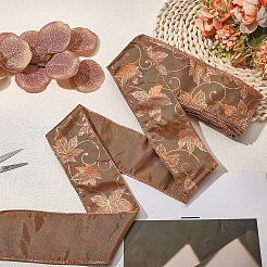 Полиэстеровая лента с узором в виде кленового листа&nbsp;OCOR-GF0005-35