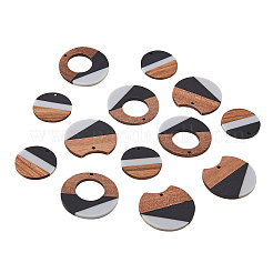 Подвески из трехцветной смолы и дерева RESI-CJ0001-15