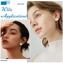 20 шт. фурнитура для сережек-гвоздиков из гальванизированной латуни&nbsp;KK-ME0002-62