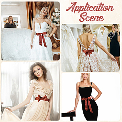 Длинный полиэстеровый шелковый шарф для женщин и девочек&nbsp;AJEW-WH20022-48E