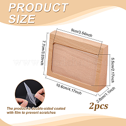 Holz mit Acryl-Präsentationspodesten mit schräger Rückseite&nbsp;AJEW-WH0609-640