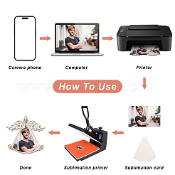 5 комплект 5 стилей цинковый сплав термоперенос сублимационная заготовка подвеска украшения&nbsp;AJEW-GA0007-53