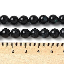 Нити бусин из натуральной черной ракушки для губ SSHEL-C013-01C