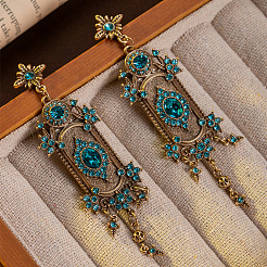 Серьги-подвески из сплава с кубическим цирконием FS-WGE4649-01