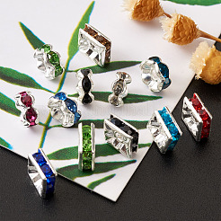 Perline distanziatori strass in ottone&nbsp;RB-TA0001-08S
