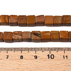 Натуральное дерево каменным кружевом бисер нитей G-T139-6x6-03B