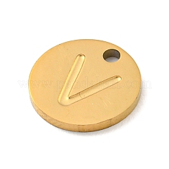 Placcatura ionica (ip) ciondoli in acciaio inossidabile 304&nbsp;FIND-M017-02G-V