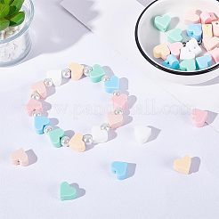 36 шт. 6 цвета пищевые экологически чистые силиконовые бусины SIL-NB0001-07