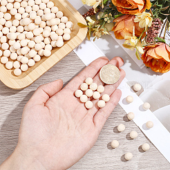 150 pièces de perles en bois non finies&nbsp;WOOD-PA0001-83A