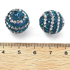 Полосатый узор полимерная глина стразы бусины CLAY-NH0001-01E