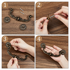 Дверные ручки шкафа из сплава PALLOY-WH0816-033AB