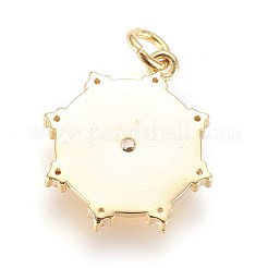 Латунные микро проложить кубического циркония подвески&nbsp;ZIRC-G150-10