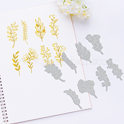 8 шт. 8 стиля углеродистой стали пластина для горячей фольги металлические штампы DIY-GL0002-33