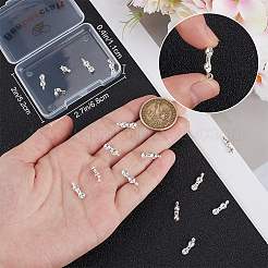 20 шт. 925 наконечника для бусин из стерлингового серебра STER-BBC0007-85