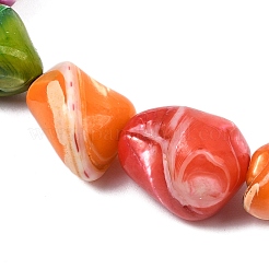 Нити бусин из натуральных трохоидных/трохус ракушек SHEL-B005-06