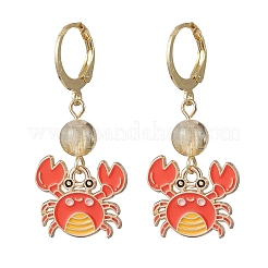 9 пара сережек-подвесок из сплава с эмалью&nbsp;EJEW-JE06553