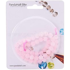 Матовые натуральной розовой нити кварца шарик G-PH0028-8mm-17