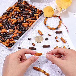 360шт 8 вида деревянных бусин&nbsp;WOOD-PA0001-10