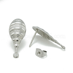 Фурнитура для сережек-гвоздиков из нержавеющей стали марки 304&nbsp;X-STAS-Q225-09A