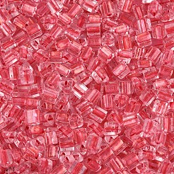 Прозрачные внутри цветные стеклянные бусины&nbsp;SEED-T007-13E