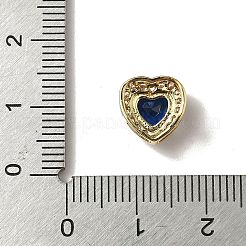 Латунные микро проложить кубического циркония бусы KK-I276-46G