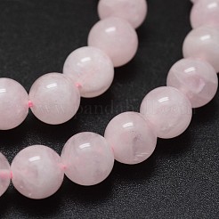 Madagascar rosa naturale perle di quarzo fili&nbsp;G-K285-33-12mm-01
