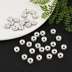 Латунь марки А горный хрусталь Spacer бисер RB-A014-Z8mm-14S