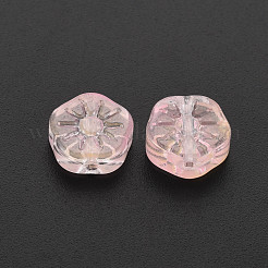 Двухцветный прозрачный стеклянный шарик GLAA-T022-23-C03