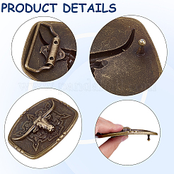 1 шт. пряжки для ремня из сплава&nbsp;FIND-CL0001-40AB