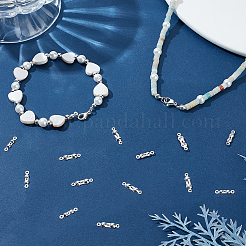 20 pz 2 stile 925 punte per perline in argento sterling&nbsp;STER-CN0001-35