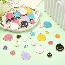 80шт 20 стиля сплава эмалевые подвески&nbsp;ENAM-YW0006-69