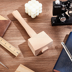 Молоток для кожевенного дела из бука WOOD-WH0034-08