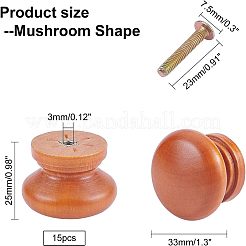 Boutons de tiroir en bois&nbsp;FIND-WH0066-10